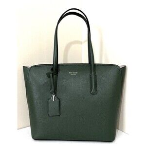 New Kate Spade Margaux Medium Tote Refined Grain Leather Pine Grove
